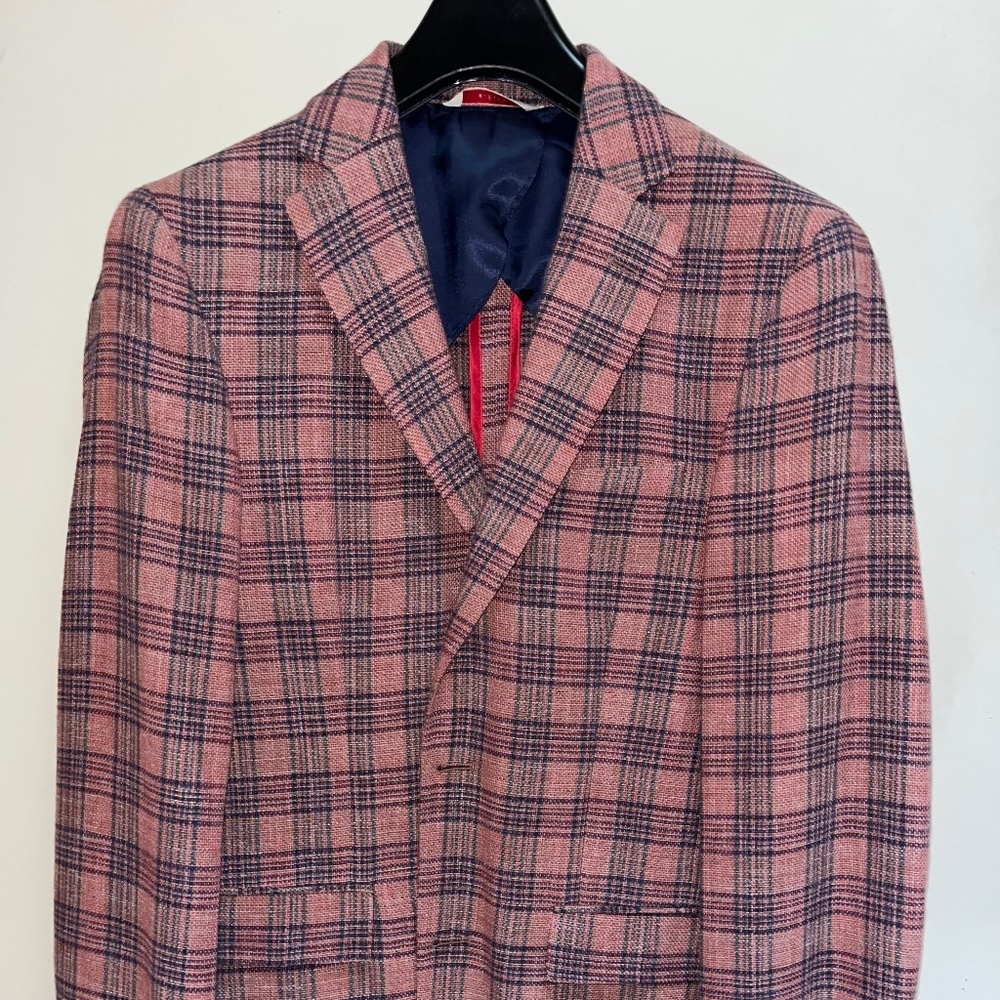Brooks Brothers Pink Plaid Sport Coat